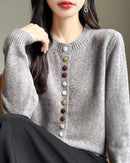 Single Breasted Knitted Cardigan Sweater