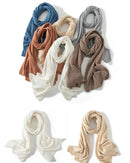 High-Quality Pure Cashmere Knitted Scarf