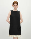 Polka Dot Bow A-Line Straight Fashion Dress