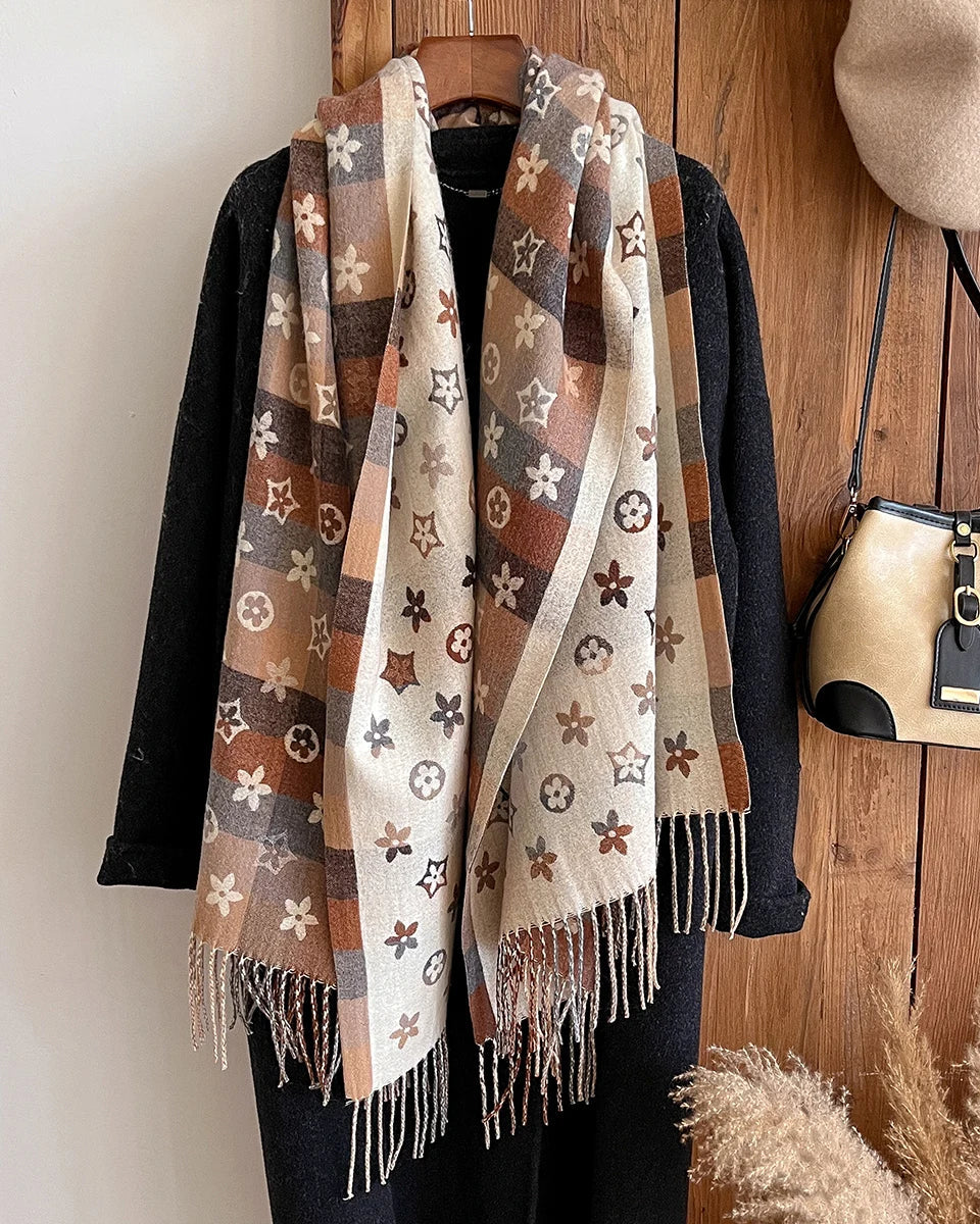 Printed Oversized Shawl Wrap Scarf