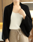 Multifunctional Wool Knitted Shawl Scarf