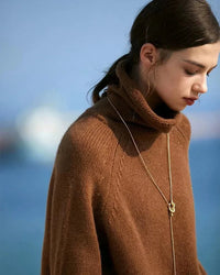 100% Pure Wool high Collar Sweater