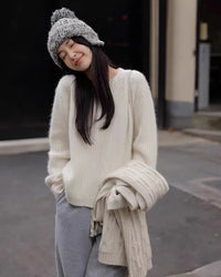 Luxe Cashmere Round Neck Pullover