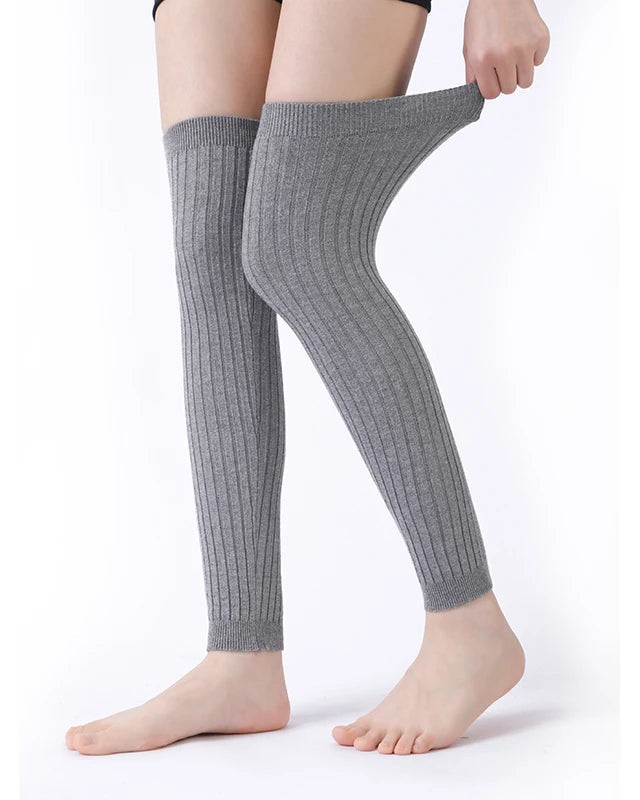 Knit Ruffle Leg Warmers