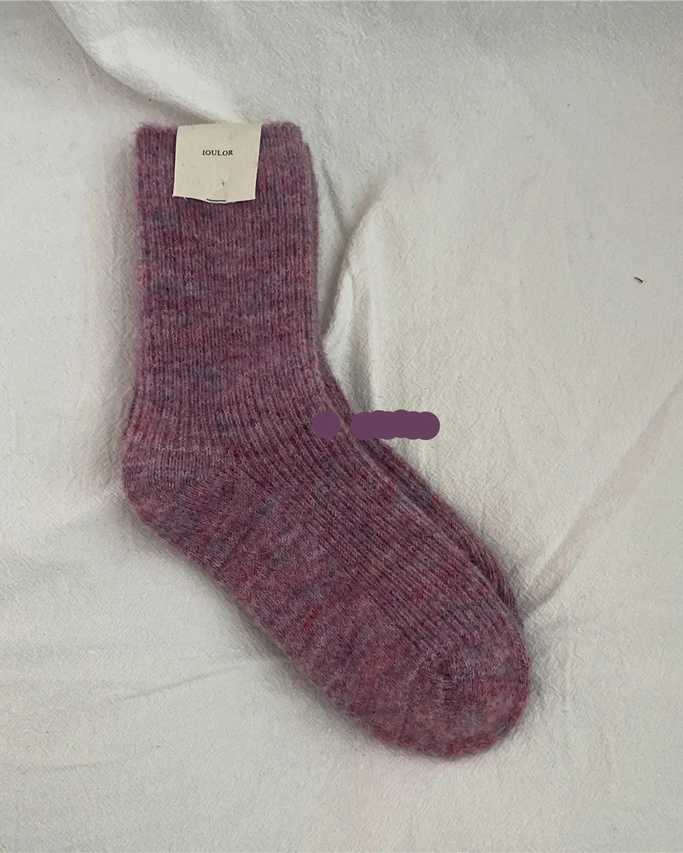 Cashmere Cotton Thermal Crew Socks