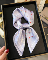 Multifunction Paisley Square Silk Scarf