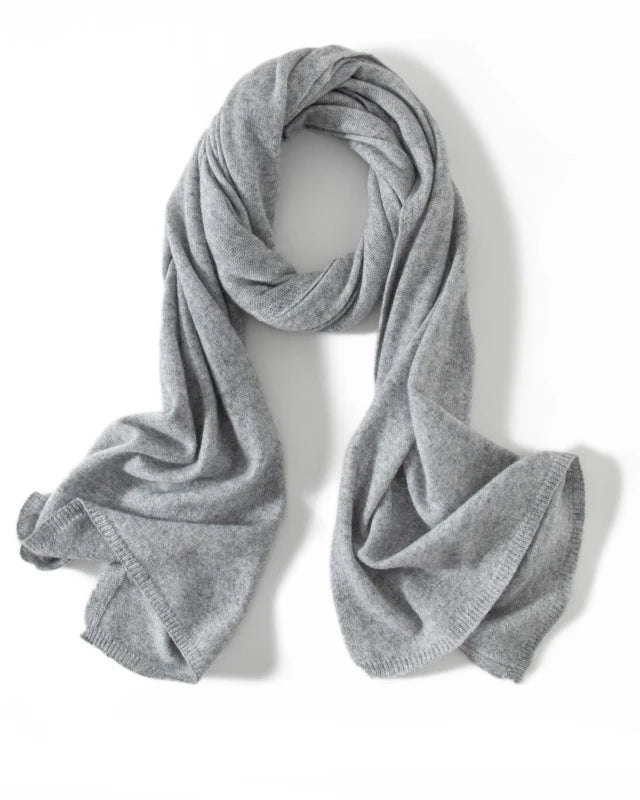 High-Quality Pure Cashmere Knitted Scarf