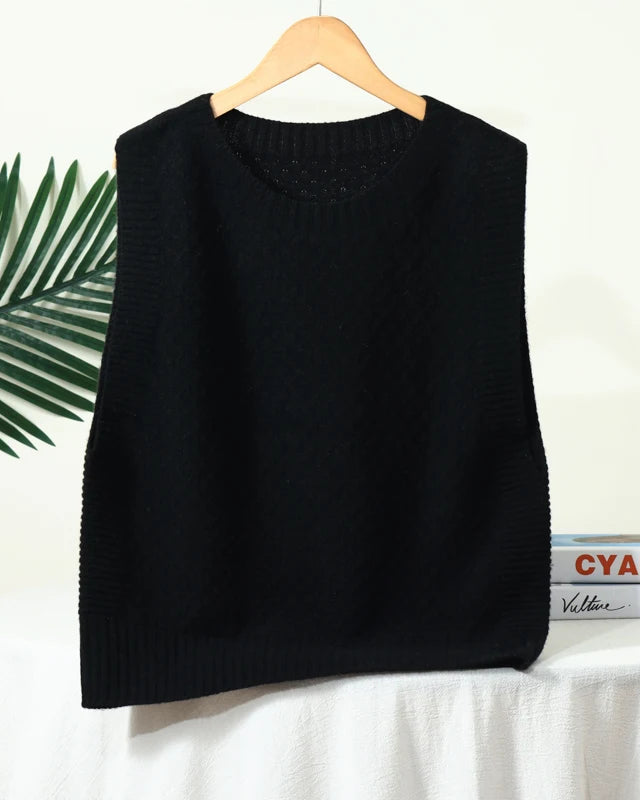 Merino Wool Jacquard Sweater Vest