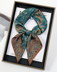Printed Square Scarf Shawl & Headband