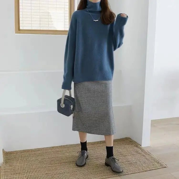 Turtleneck Loose Wool Sweater
