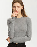 Simple Slim-Fit Wool Crewneck Sweater