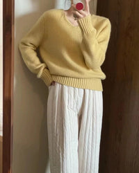 Women's Knit V-Neck Sweater