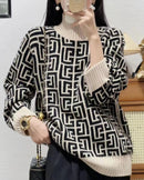 Printed Cashmere Sweater