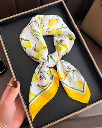 Multifunction Paisley Square Silk Scarf