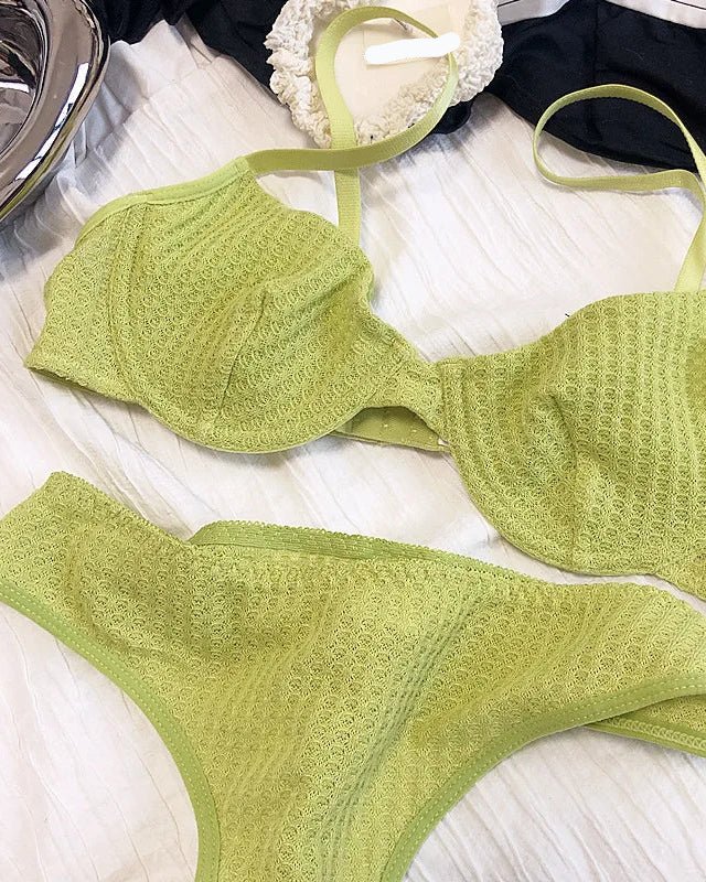 Sexy Ultra-Thin Breathable French Push-Up Bra Set