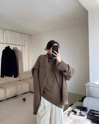 Cashmere Turtleneck Loose Sweater