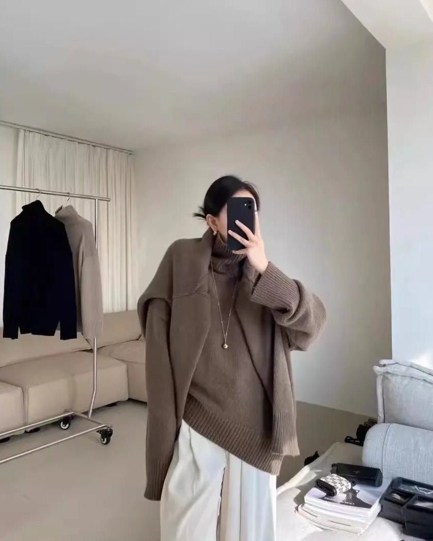 Cashmere Turtleneck Loose Sweater