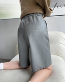 High-Waisted Wide-Leg Shorts
