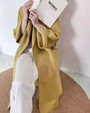 Belted Wool-Blend Wrap Coat