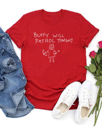 Casual Crew-Neck Printed T-Shirt