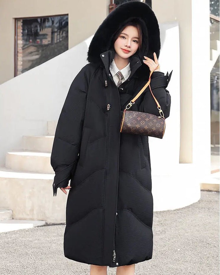 Women'S Mid-Length Thickened Warm Parka