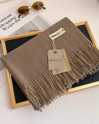 Thick Faux-Cashmere Shawl
