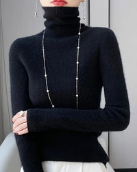 Cashmere Turtleneck Slim-Fit Pullover Sweater