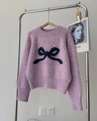 Bow Detail Knit Pullover