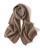 Textured Knitted Wool Scarf Shawl