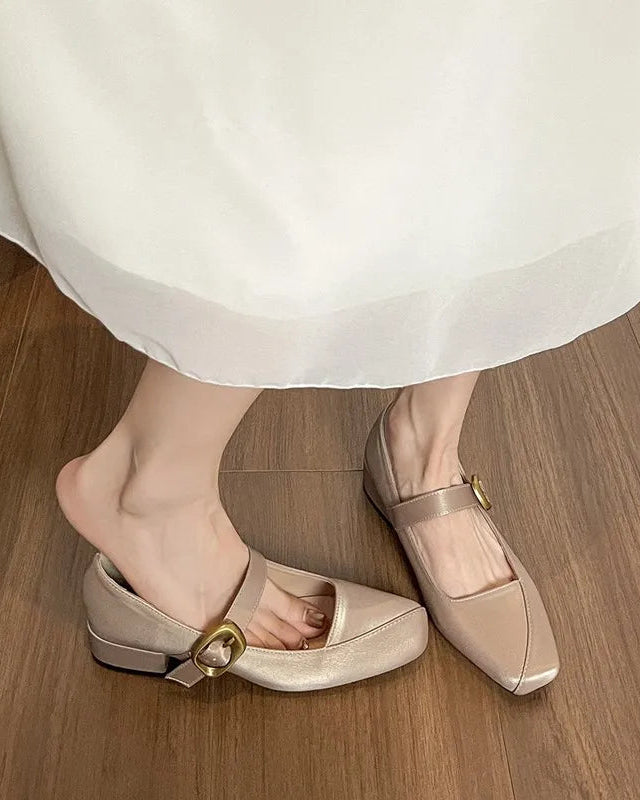 Women's Square-Toe Mary Janes