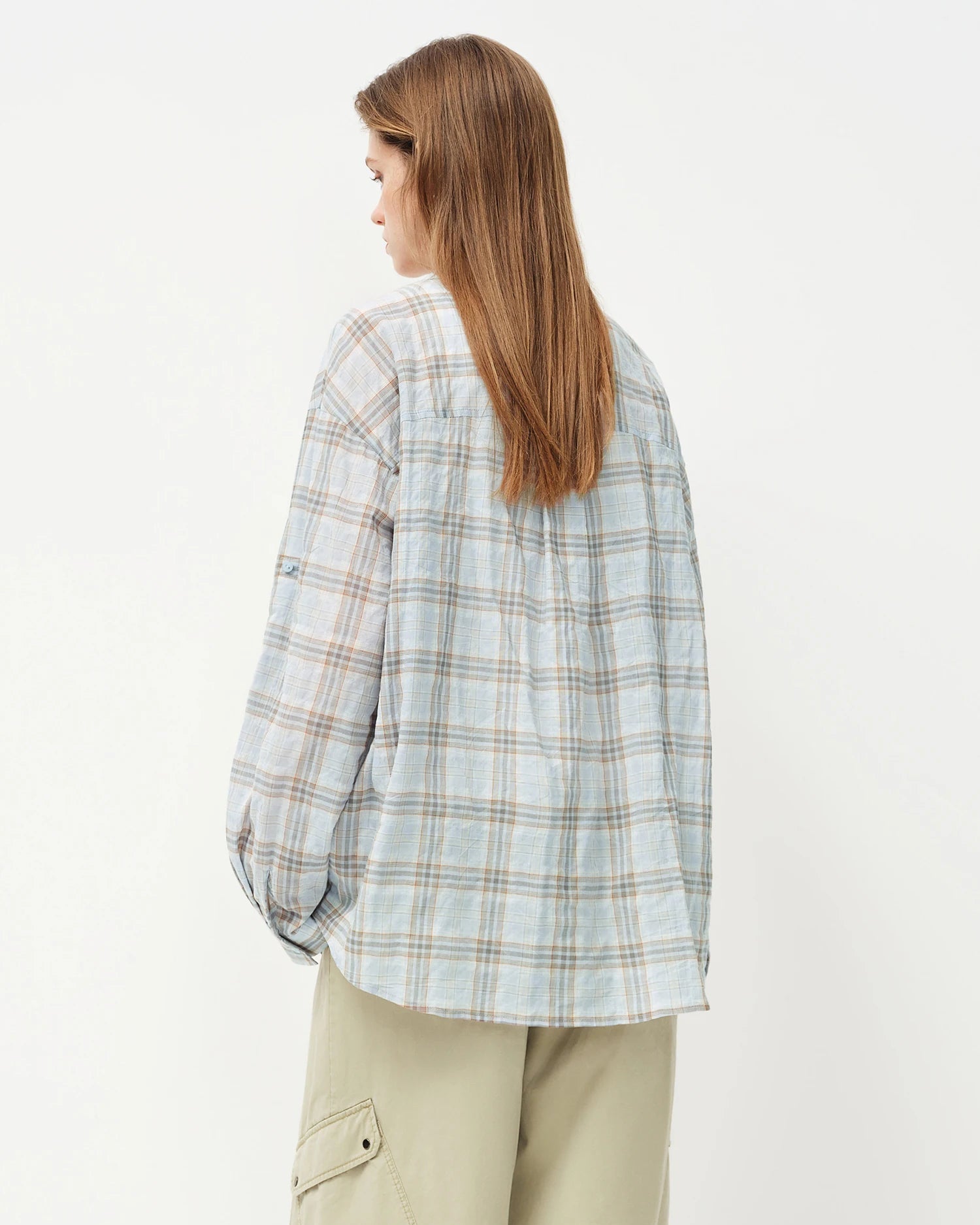 Casual Retro Plaid Shirt Jacket