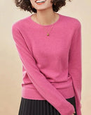 Casual Round Neck Loose Cashmere Sweater