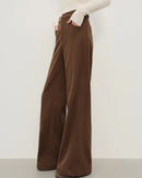 Retro Loose Fitting Straight Leg Casual Trousers