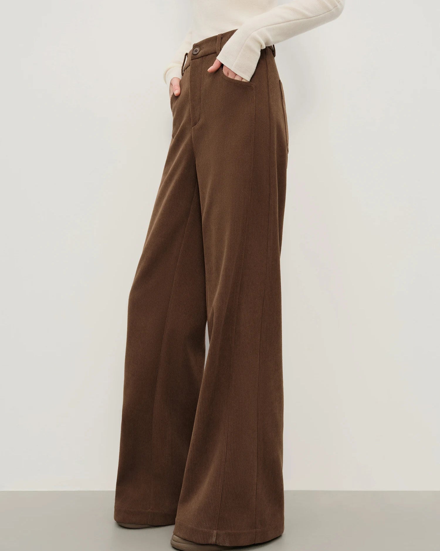 Retro Loose Fitting Straight Leg Casual Trousers