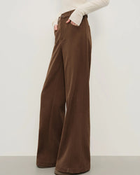 Retro Loose Fitting Straight Leg Casual Trousers