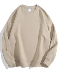 Loose-Fit Pure Cotton Pullover Sweatshirt