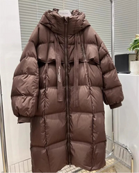Women's Long Hooded Puffer Coat