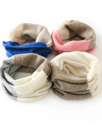 Cashmere Patchwork Knit Neck Warmer
