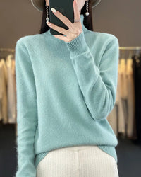 Mink Cashmere Turtleneck Sweater