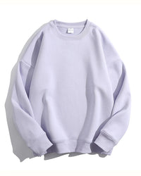 Loose-Fit Fleece Pullover Sweatshirt
