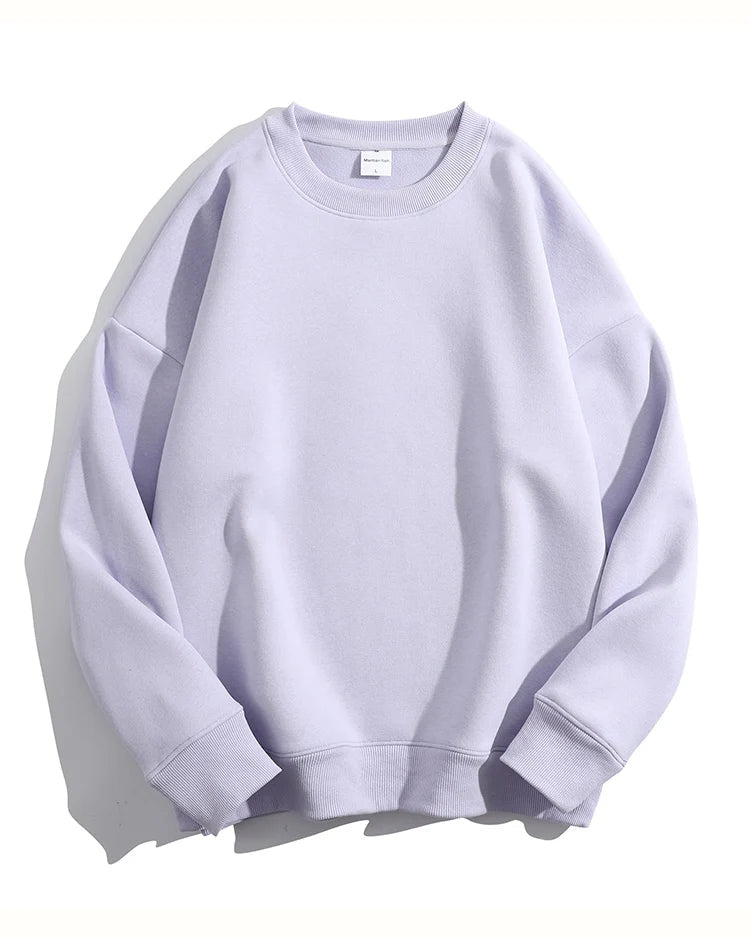 Loose-Fit Fleece Pullover Sweatshirt
