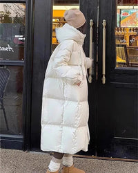 Women's Long Hooded Puffer Coat