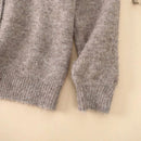 Wool Blend Soft Knitted Short Cardigan