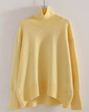 Oversized Turtleneck Heavyweight Knit Pullover