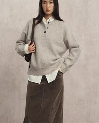 Cashmere Henley Sweater