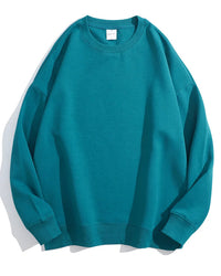 Loose-Fit Pure Cotton Pullover Sweatshirt