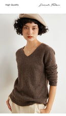 V-Neck Cashmere Basic Jumper