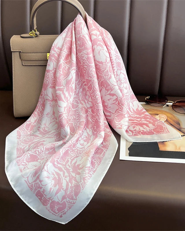 Multifunction Paisley Square Silk Scarf