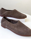 Women's Pointed-Toe Suede Loafers