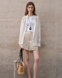 Casual Loose Single-Breasted Long-Sleeved Shirt